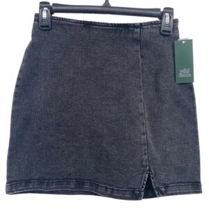 🌺 3/$25 🌺 Wild Fable | NWT Classic Black Washed Denim Mini Skirt | Size XS (0)